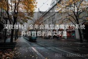 深夜爆料！金年会高层透露支付系统升级背后的真实考量