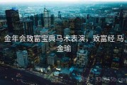 金年会致富宝典马术表演，致富经 马金瑜