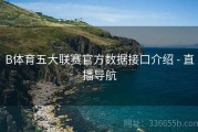 B体育五大联赛官方数据接口介绍 - 直播导航