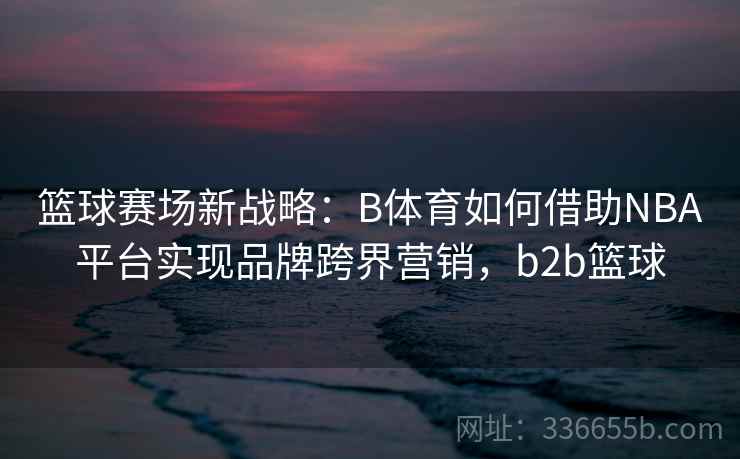 篮球赛场新战略:B体育如何借助NBA平台实现品牌跨界营销,b2b篮球 篮球赛场新战略:B体育如何借助NBA平台实现品牌跨界营销,b2b篮球