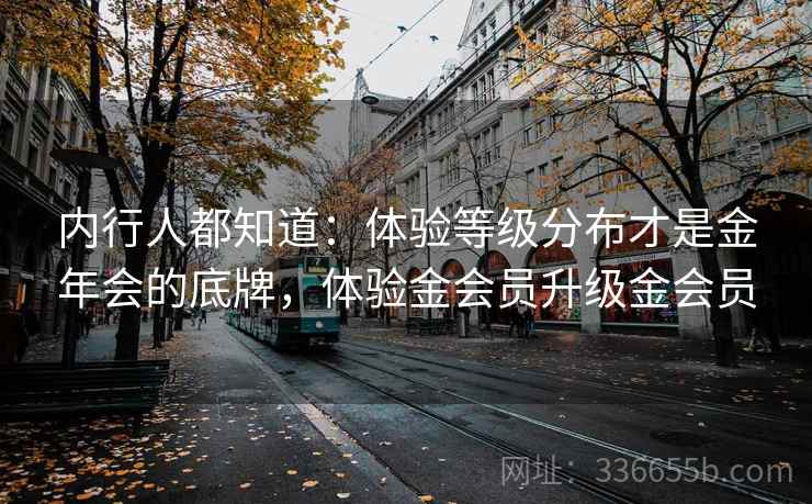 内行人都知道：体验等级分布才是金年会的底牌，体验金会员升级金会员
