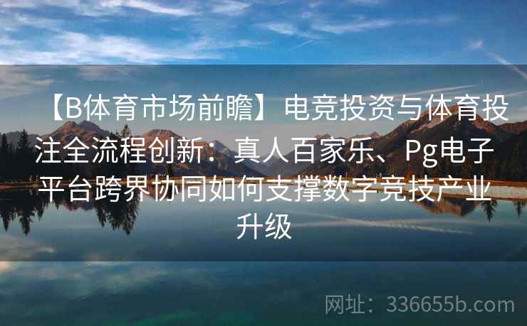 【B体育市场前瞻】电竞投资与体育投注全流程创新：真人百家乐、Pg电子平台跨界协同如何支撑数字竞技产业升级