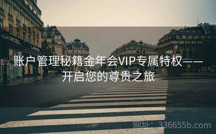 账户管理秘籍金年会VIP专属特权——开启您的尊贵之旅