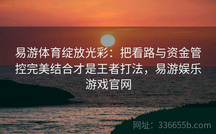 易游体育绽放光彩：把看路与资金管控完美结合才是王者打法，易游娱乐游戏官网